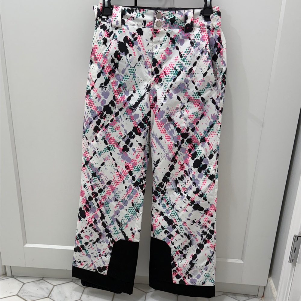 girls spyder olympia insulated ski pants impress print 14